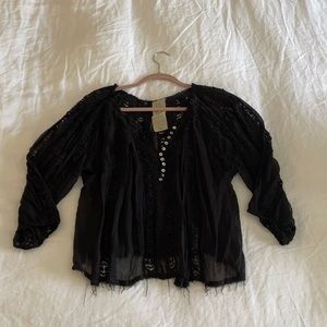 Free People Lace Blouse
